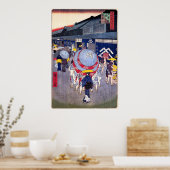 Uitzicht van Nihonbashi itchōme Street Poster (Keuken)