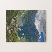 Uitzicht van Noorwegen aan Geiranger van Flydalsju Legpuzzel (Horizontaal)