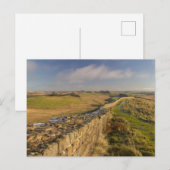 Uitzicht van Norhumberland van de muur van Hadrian Briefkaart (Voorkant / Achterkant)