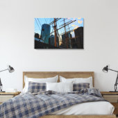 Uitzicht van NYC vanaf South Street Seaport Canvas Afdruk (Insitu (Slaapkamer))