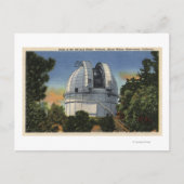 Uitzicht van observatorium- en telescoopkoepel briefkaart (Voorkant)