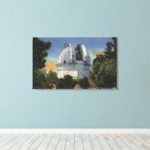 Uitzicht van observatorium- en telescoopkoepel canvas afdruk (Insitu (Houten vloer))