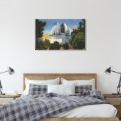 Uitzicht van observatorium- en telescoopkoepel canvas afdruk (Insitu (Slaapkamer))