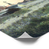 Uitzicht van Old and New LighthouseCape Henry, VA Poster (Hoek)