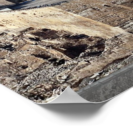 Uitzicht van Old City uit de berg Olijven, Jeruzal Poster (Hoek)