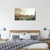 Uitzicht van Old London Bridge Canvas Afdruk (Insitu (Slaapkamer))