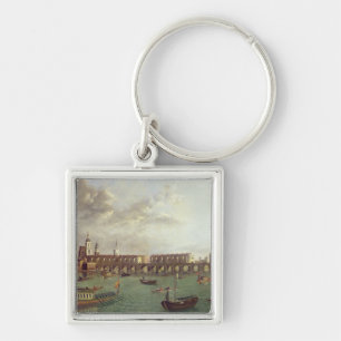 Uitzicht van Old London Bridge Sleutelhanger