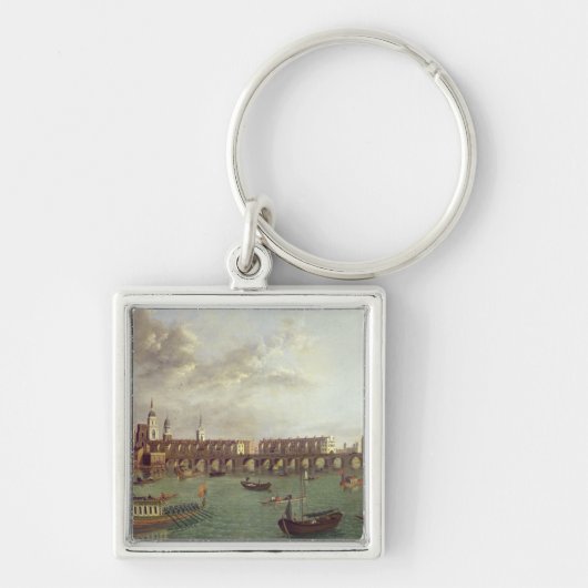 Uitzicht van Old London Bridge Sleutelhanger (Voorkant)