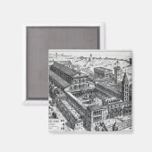 Uitzicht van Old St.Peter's, Rome, 1891 Magneet (Voorkant / Achterkant)