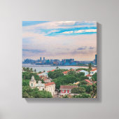 Uitzicht van Olinda en Recife Pernambuco Brazilië Canvas Afdruk (Voorkant)
