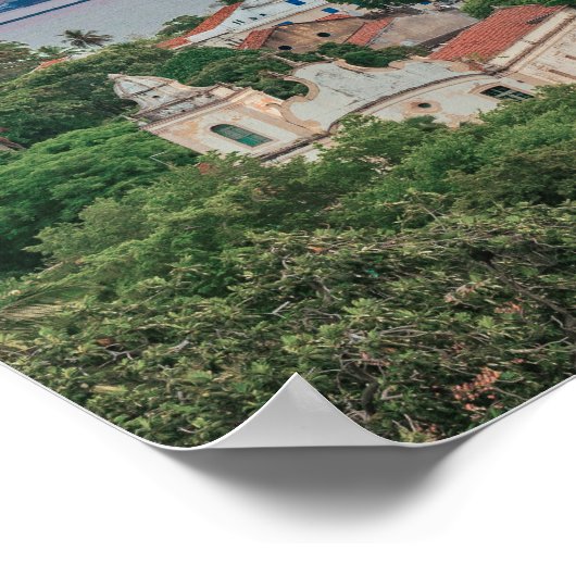 Uitzicht van Olinda en Recife Pernambuco Brazilië Poster (Hoek)