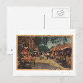 Uitzicht van Olvera St. (El Paso de LA) Briefkaart (Voorkant / Achterkant)