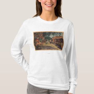 Uitzicht van Olvera St. (El Paso de Los Angeles) T-shirt