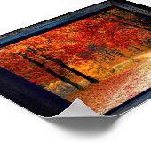 Uitzicht van omgevormde Herfst Poster (Hoek)