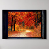 Uitzicht van omgevormde Herfst Poster (Voorkant)