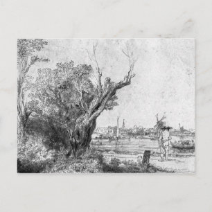 Uitzicht van Omval, nabij Amsterdam, 1645 Briefkaart