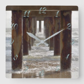 Uitzicht van onder de visserspier vierkante klok (Voorkant)