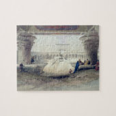 Uitzicht van onder het Portico Temple of Edfou, Up Legpuzzel (Horizontaal)