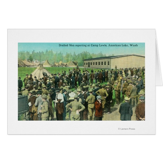 Uitzicht van ontslagen soldaten die verslag uitbre (Voorkant Horizontaal)