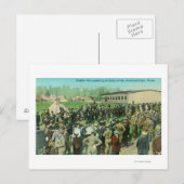 Uitzicht van ontslagen soldaten die verslag uitbre briefkaart (Voorkant / Achterkant)