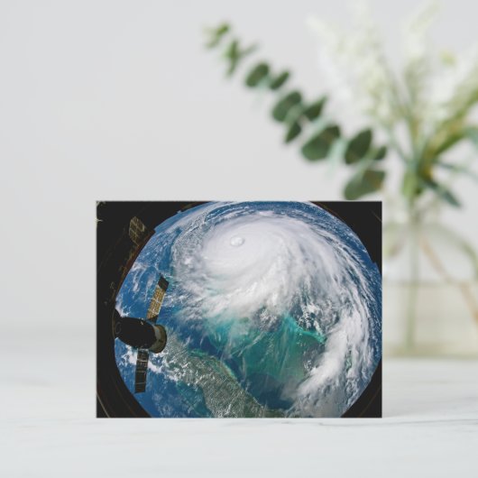 Uitzicht van Orkaan Dorian. Briefkaart (Staand voorkant)