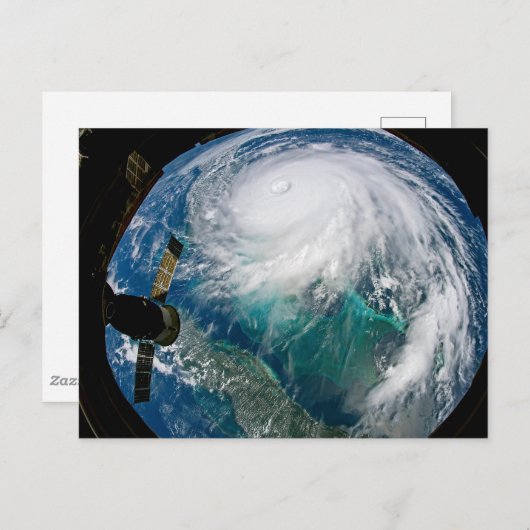 Uitzicht van Orkaan Dorian. Briefkaart (Voorkant / Achterkant)