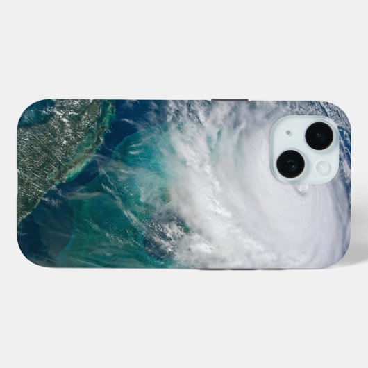 Uitzicht van Orkaan Dorian. Case-Mate iPhone Case (Achterkant (horizontaal))