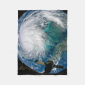 Uitzicht van Orkaan Dorian. Fleece Deken (Voorkant)