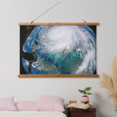 Uitzicht van Orkaan Dorian. Hangend Wandkleed (Slaapkamer)