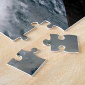 Uitzicht van Orkaan Dorian. Legpuzzel (Zijkant)