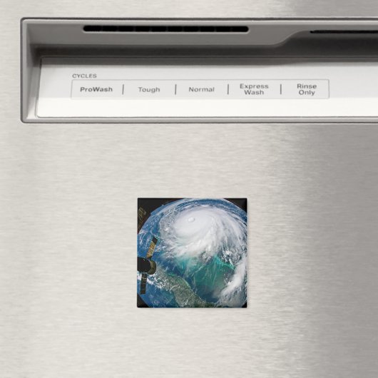 Uitzicht van Orkaan Dorian. Magneet (Insitu (Vaatwasser))