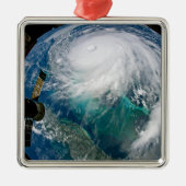 Uitzicht van Orkaan Dorian. Metalen Ornament (Voorkant)