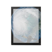 Uitzicht van Orkaan Dorian. Notitieblok (Linkerzijde)