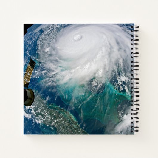 Uitzicht van Orkaan Dorian. Notitieboek (Achterkant)