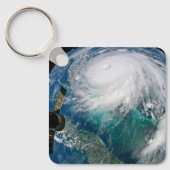 Uitzicht van Orkaan Dorian. Sleutelhanger (Voorkant)