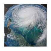 Uitzicht van Orkaan Dorian. Tegeltje (Voorkant)