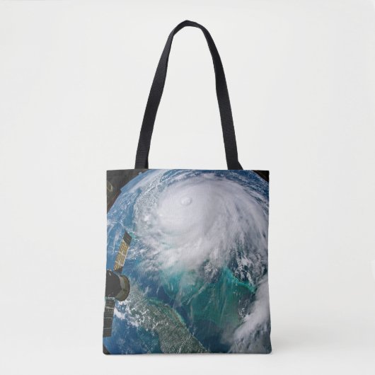 Uitzicht van Orkaan Dorian. Tote Bag (Voorkant)
