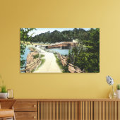 Uitzicht van Orr's Island Bridge Canvas Afdruk (Insitu (Woonkamer))