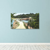Uitzicht van Orr's Island Bridge Canvas Afdruk (Insitu (Houten vloer))
