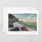 Uitzicht van oude auto's op Whiteface Memorial Hwy Briefkaart (Voorkant / Achterkant)
