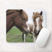 Uitzicht van paarden, close-up muismat (Met muis)