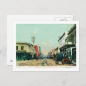 Uitzicht van Pacific AvenueSanta Cruz, CA Briefkaart (Voorkant / Achterkant)