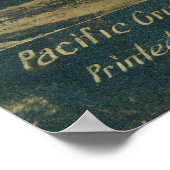 Uitzicht van Pacific Crude Gusher FireFellows, CA Poster (Hoek)