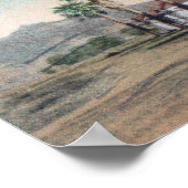 Uitzicht van Palm Row Calistoga, CA Poster (Hoek)