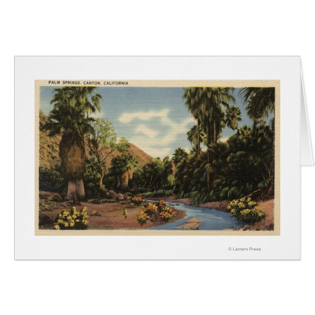 Uitzicht van Palm Springs Canyon (Voorkant Horizontaal)
