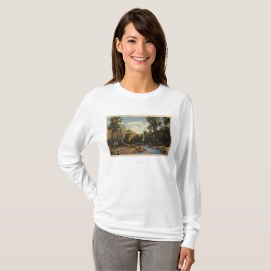 Uitzicht van Palm Springs Canyon T-shirt (Voorkant volledig)