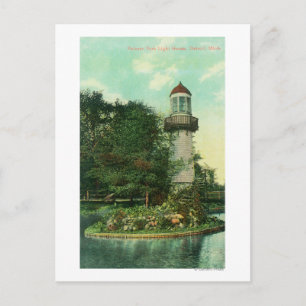 Uitzicht van Palmer Park LighthouseDetroit, MI Briefkaart
