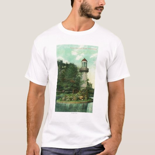 Uitzicht van Palmer Park LighthouseDetroit, MI T-shirt (Voorkant)