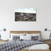 Uitzicht van papierformules vanuit de lucht canvas afdruk (Insitu (Slaapkamer))