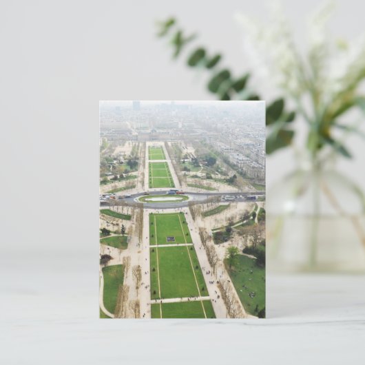 Uitzicht van Parijs Briefkaart (Staand voorkant)